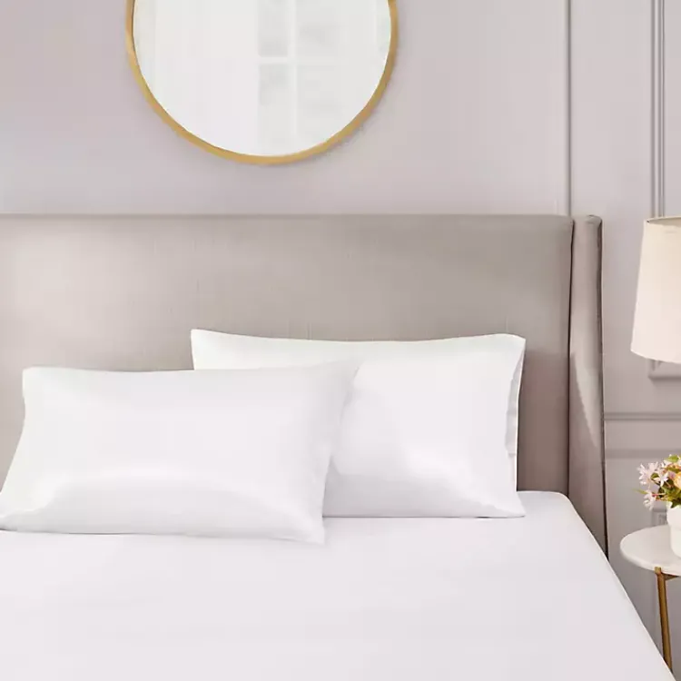 Kirklands Home Satin Standard 2-pc. Pillow Case Set White Sale