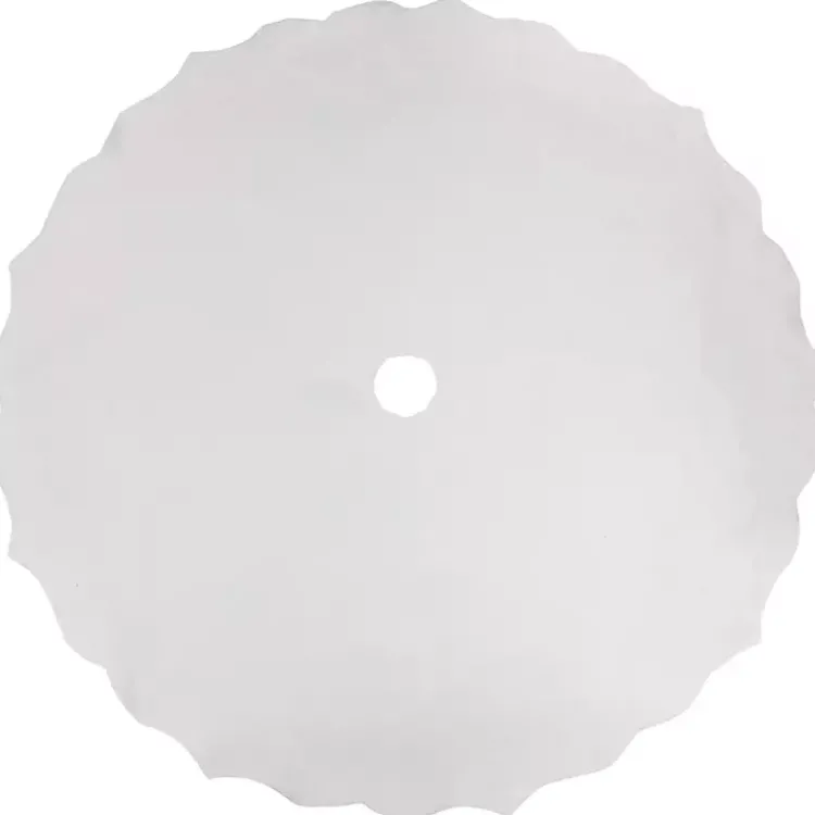 Christmas Tree Skirts & Collars>Kirklands Home Scalloped Christmas Tree Skirt, 48 in. White