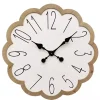 Kirklands Home White Scalloped Wood Wall Clock Hot