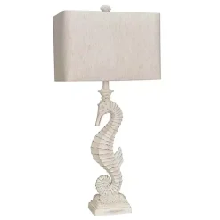 Kirklands Home Seahorse Table Lamps, Set of 2 White Online