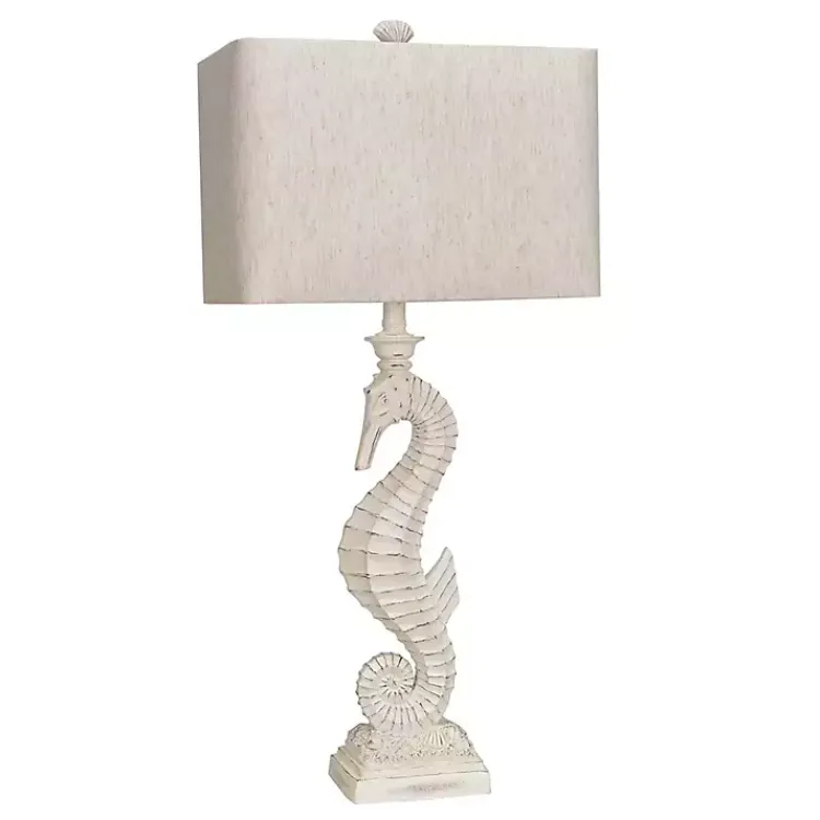 Kirklands Home Seahorse Table Lamps, Set of 2 White Online
