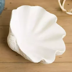 Decorative Bowls & Jars>Kirklands Home Seashell Shaped Bowl White
