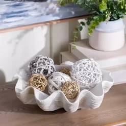 Decorative Bowls & Jars>Kirklands Home Seashell Shaped Bowl White