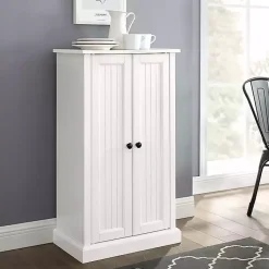 Kirklands Home Seaside Accent Cabinet White Hot