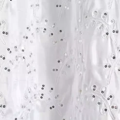 Kirklands Home Sequined Shower Curtain White Discount