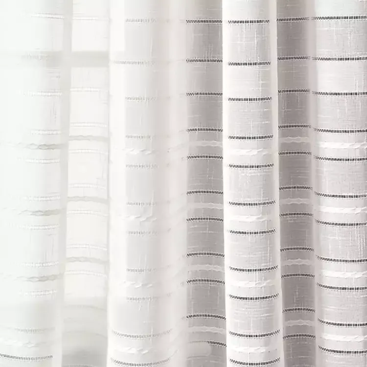 Kirklands Home Sheer Grommet Curtain Panel Set, 84 in. White