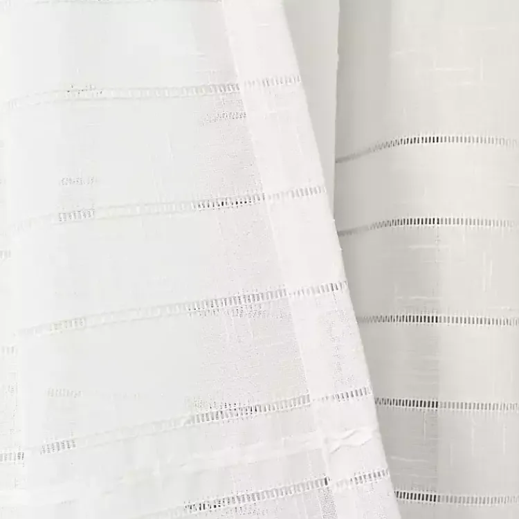 Kirklands Home Sheer Grommet Curtain Panel Set, 84 in. White