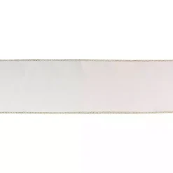 Christmas Decorations>Kirklands Home Shimmer 10 yard Christmas Ribbon White