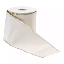 Christmas Decorations>Kirklands Home Shimmer 10 yard Christmas Ribbon White