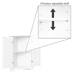 Kirklands Home Shutter Two Door Corner Storage Cabinet White Outlet