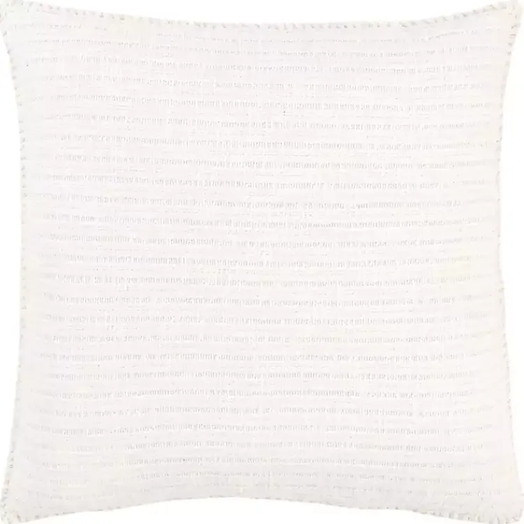 Pillows>Kirklands Home Simple Texture Pillow White