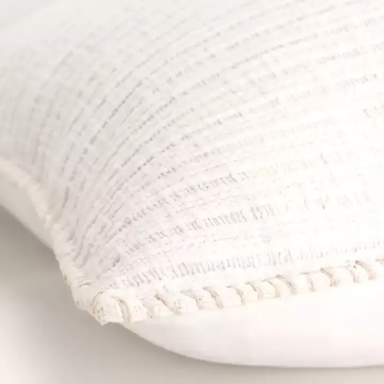 Pillows>Kirklands Home Simple Texture Pillow White