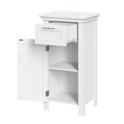 Kirklands Home Single Drawer Cabinet White