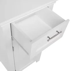 Kirklands Home Single Drawer Cabinet White