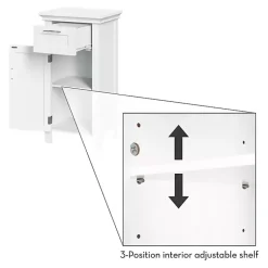 Kirklands Home Single Drawer Cabinet White