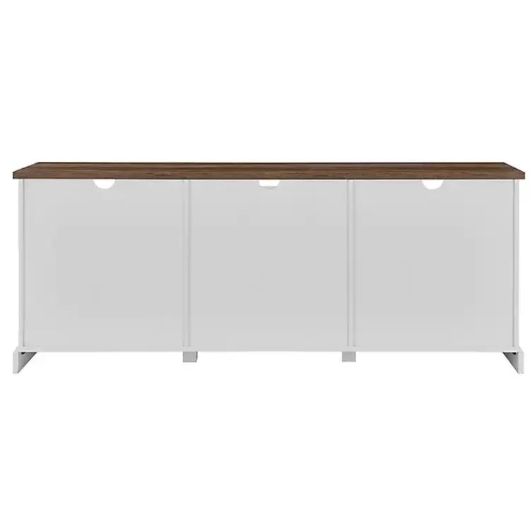 Kirklands Home Sliding Barn Door Media Cabinet White Sale