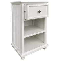 Kirklands Home Slim Wooden 2-Shelf Side Table White Best