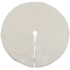 Christmas Tree Skirts & Collars>Kirklands Home Snow Fur Tree Skirt White