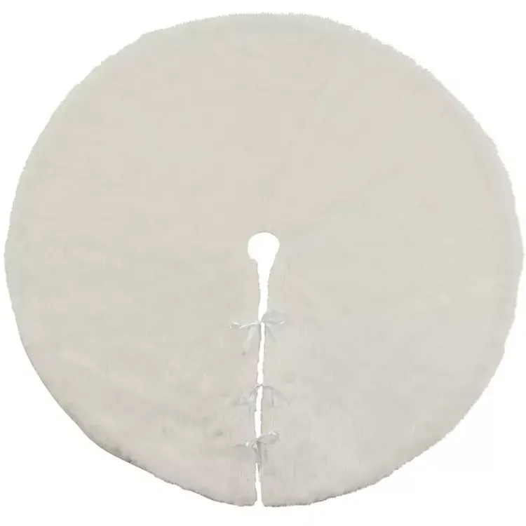 Christmas Tree Skirts & Collars>Kirklands Home Snow Fur Tree Skirt White