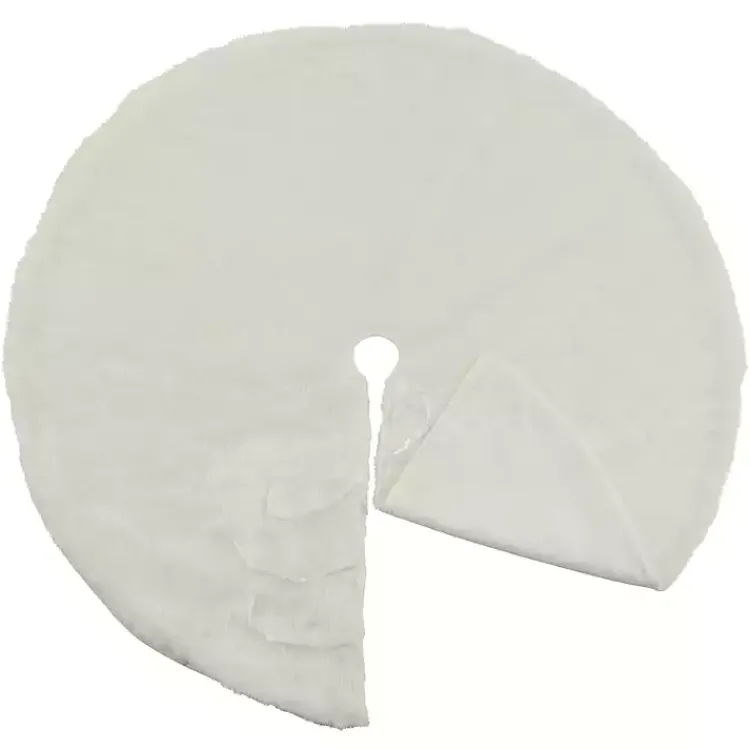 Christmas Tree Skirts & Collars>Kirklands Home Snow Fur Tree Skirt White