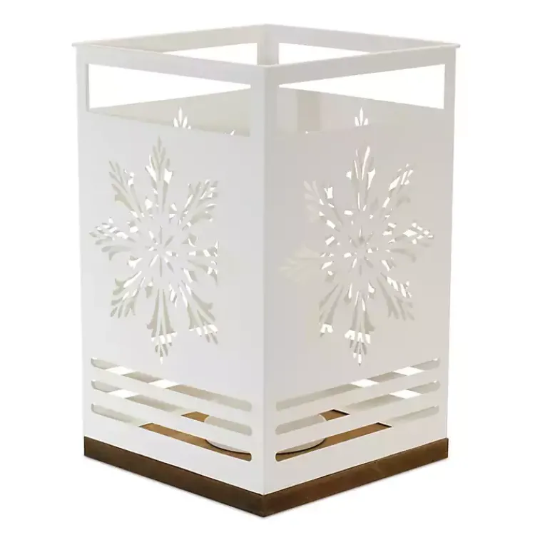 Christmas Decorations>Kirklands Home Snowflake Cutout Candle Holders, Set of 2 White