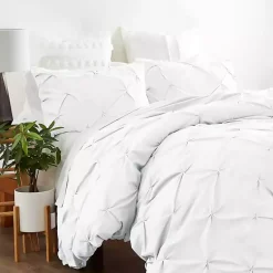 Kirklands Home Soft Pinched 3-pc. Twin Duvet Cover Set White Best