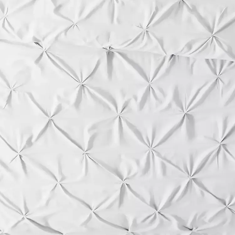 Kirklands Home Soft Pinched 3-pc. Twin Duvet Cover Set White Best