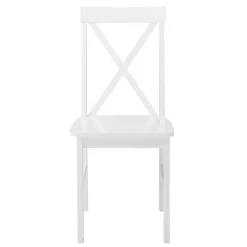 Kirklands Home White Solid Wood 5-pc. Dining Set New