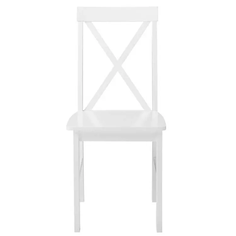 Kirklands Home White Solid Wood 5-pc. Dining Set New
