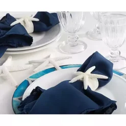 Kirklands Home White Starfish Napkin Rings, Set of 4 Outlet