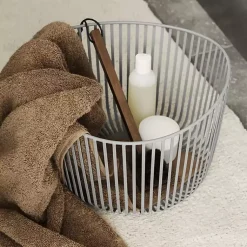 Kirklands Home Steel Modo Storage Basket White Best