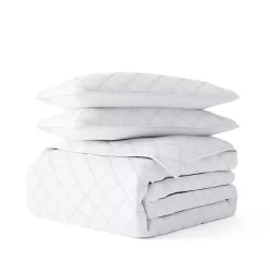 Kirklands Home Stitched Diamond 3-pc. King Quilt Set White Best