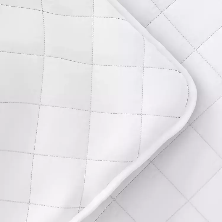 Kirklands Home Stitched Diamond 3-pc. King Quilt Set White Best