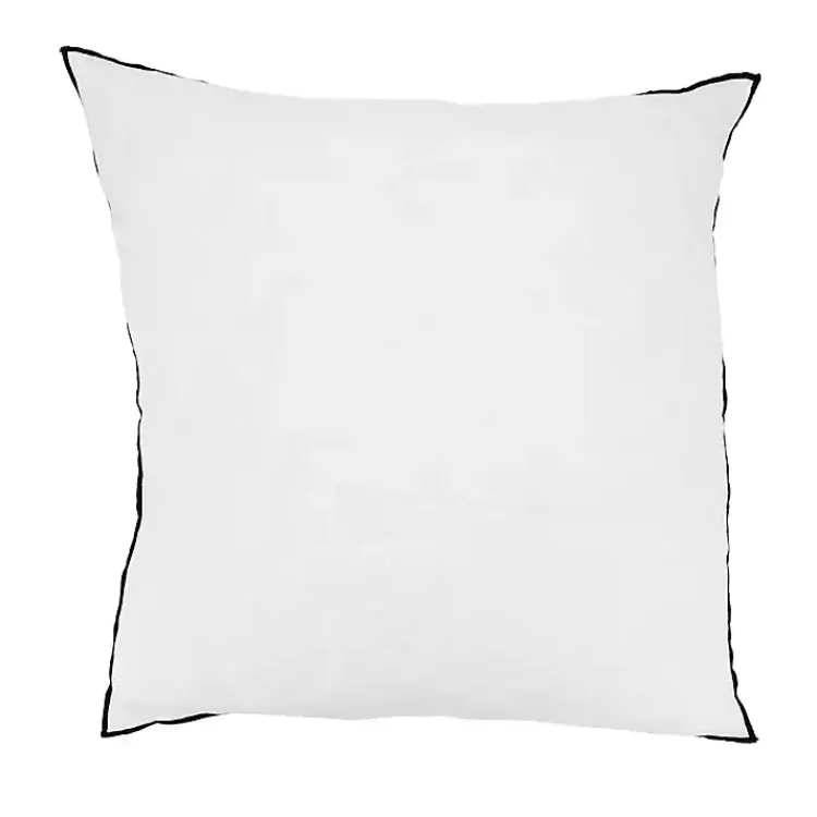 Pillows>Kirklands Home Stonewashed Stitched Edge Pillow White