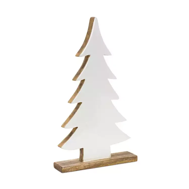 Christmas Decorations>Kirklands Home Straight Silhouette 2-pc. Christmas Tree Set White
