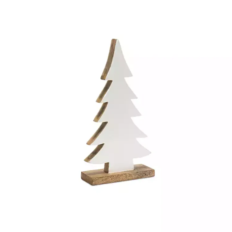 Christmas Decorations>Kirklands Home Straight Silhouette 2-pc. Christmas Tree Set White
