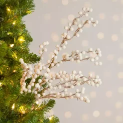 Christmas Tree Decorations>Kirklands Home Sugar Berry Tree Picks, Set of 2 White