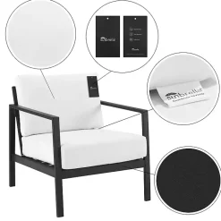 Kirklands Home White Sunbrella Cushions Holland Outdoor Chair Sale