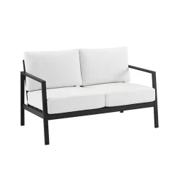 Kirklands Home White Sunbrella Cushions Holland Outdoor Loveseat Best