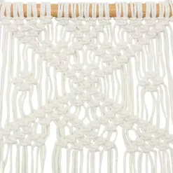 Kirklands Home Tasseled Macrame Wall Hangings, Set of 3 White Online