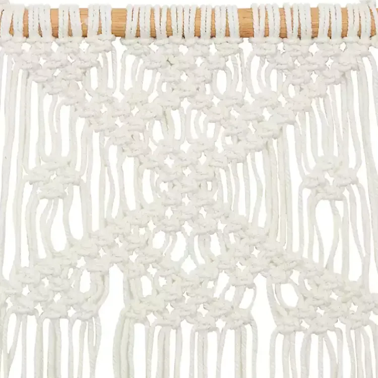 Kirklands Home Tasseled Macrame Wall Hangings, Set of 3 White Online