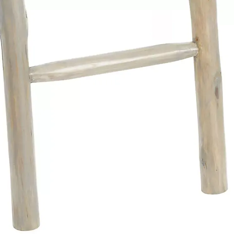 Decorative Accents>Kirklands Home Teak Wood Leaning Ladder White