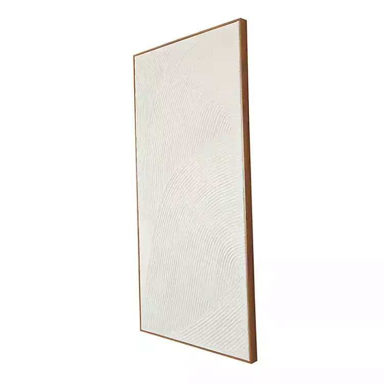 Kirklands Home Textured Abstract Framed Canvas Art Print White Best