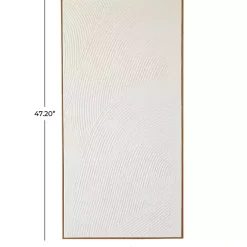 Kirklands Home Textured Abstract Framed Canvas Art Print White Best