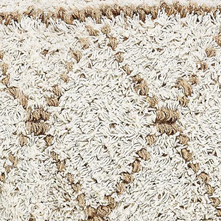 Pillows>Kirklands Home White Textured Diamond Lumbar Pillow