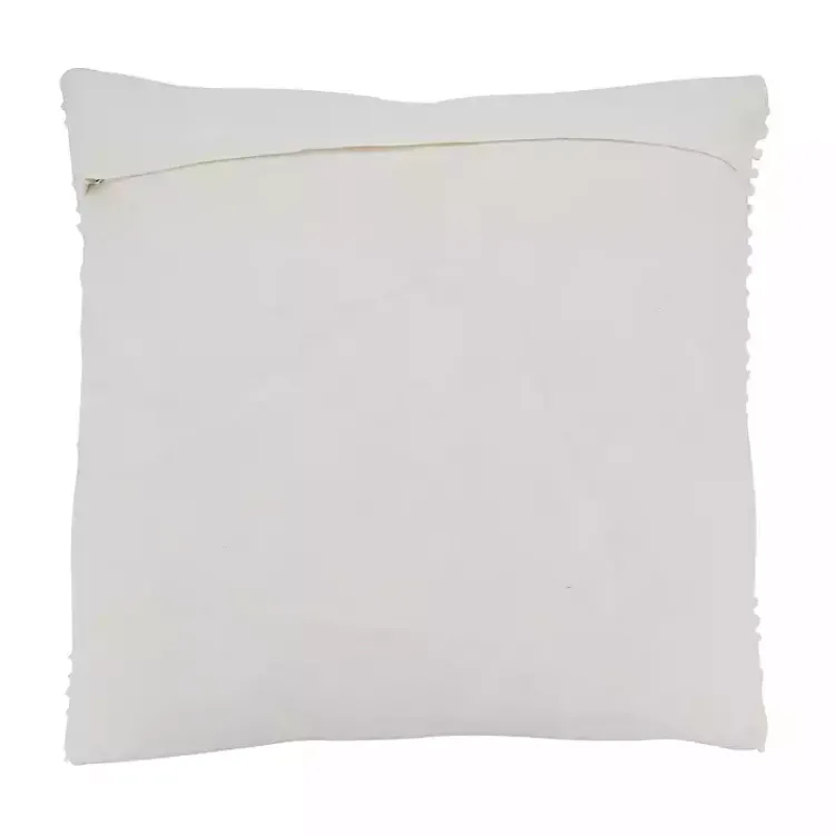 Pillows>Kirklands Home Textured Woven Diamond Throw Pillow White