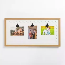 Collage Frames>Kirklands Home White Three Clip Scalloped Collage Picture Frame