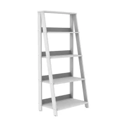 Kirklands Home 4-Tier Ladder Bookshelf White Clearance