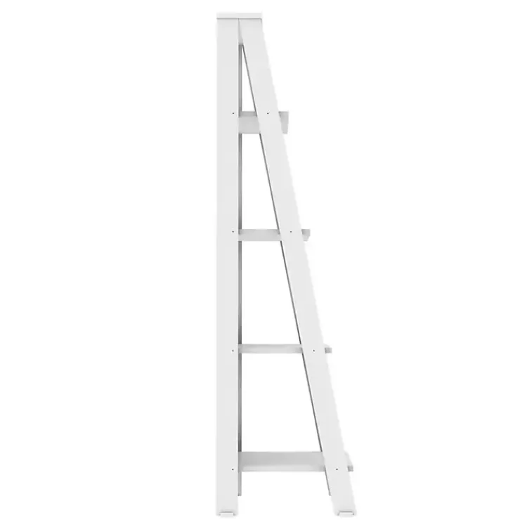 Kirklands Home 4-Tier Ladder Bookshelf White Clearance