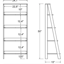 Kirklands Home 4-Tier Ladder Bookshelf White Clearance